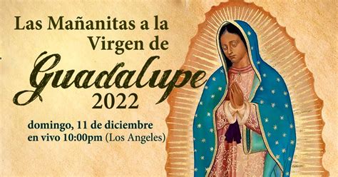 Virgen De Guadalupe 2022 Quién Canta Por La Mañana Cuándo Y Dónde