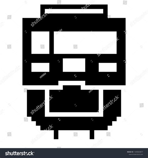 Pixel Art Train Stock Vector (Royalty Free) 1349869877 | Shutterstock