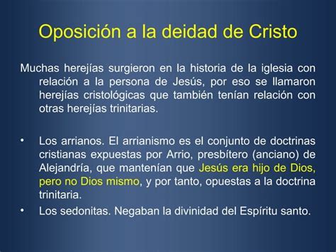 La Deidad De Cristo Ppt