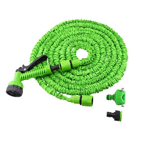 GREEN 100FT Expandable Magic Flexible Hose Water For Garden Car Pipe