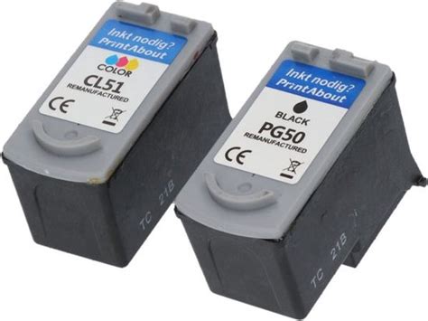 Printabout Inktcartridge Alternatief Voor De Canon Pg Zwart