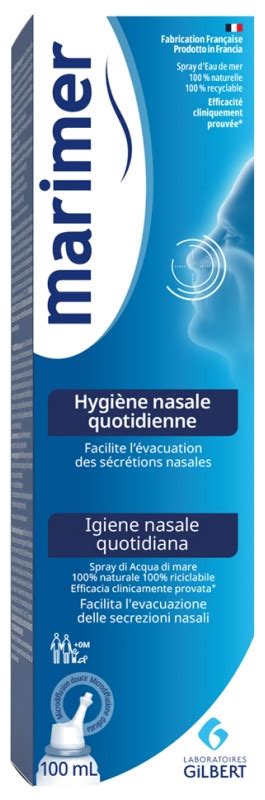 Marimer Hygiène nasale quotidienne Spray 100ml Gilbert IllicoPharma