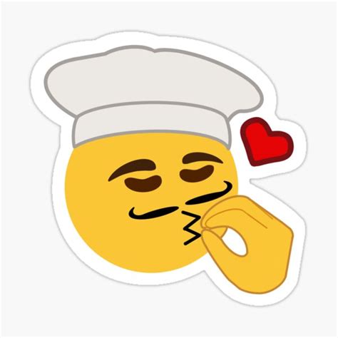 "Emoji: Chef’s Kiss " Sticker by edcullenrx | Redbubble