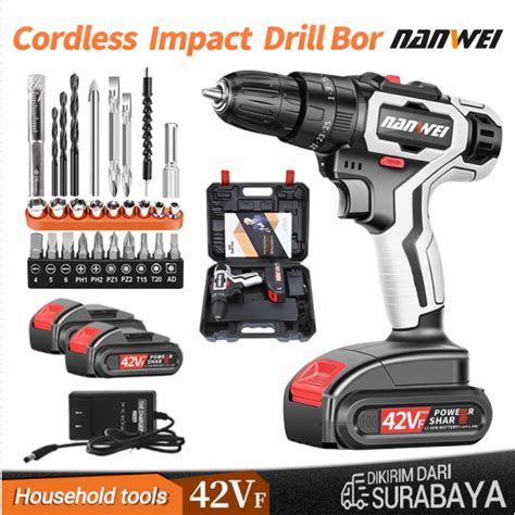 Jual Nanwei Bor Cordless Bor Baterai Bor Listrik Bor Jld Vf Nep