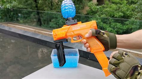 Glock 17 Gel Blaster With Extendo Clip Overview And Shooting Test Orange Rs 99 Hopper Gel