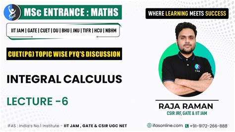 Du Topic Wise Pyq Discussion Integral Calculus L Ifas Youtube