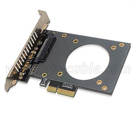 PCIE X4 To U 2 SFF 8639 NVMe SSD Expansion Card China STC Electronic