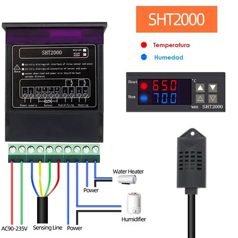 SHT2000 Controlador Humedad Y Temperatura