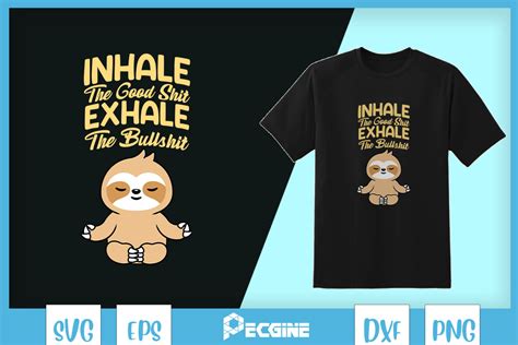 Inhale Exhale Llama Yoga Svg Graphic By Pecgine · Creative Fabrica