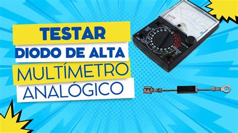 Como Testar Diodo De Alta do Microondas Multímetro Analógico YouTube