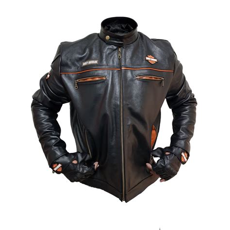 Jaqueta Harley Davidson Motociclista Couro Leg Tim Masculina Shopee