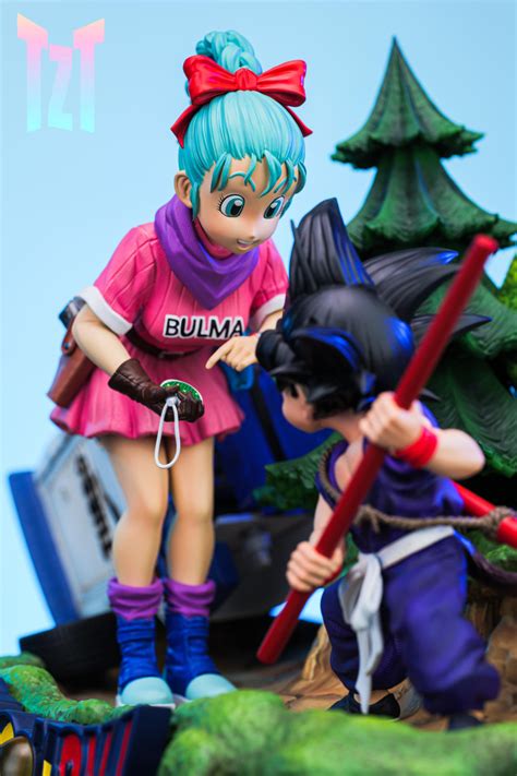 Dragon Ball Tzt Studio Goku Bulma Resin Statue Kaionation