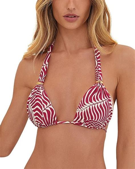 Vix Ginga Bia Tube Adjustable Bikini Top In Red Lyst