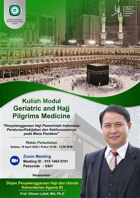 Modul Baru Unggulan Dan Khas Fk Uin Jakarta Geriatrics And Hajj