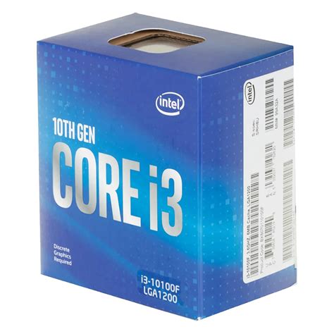 Процессор Intel Core I3 10100f Lga1200 Box купить по низкой цене в