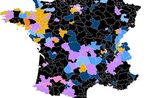 Législatives 2024 la carte des résultats du premier tour