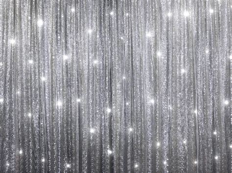 20ft X 10ft Grand Duchess Sequin Backdrop Silver EFavorMart