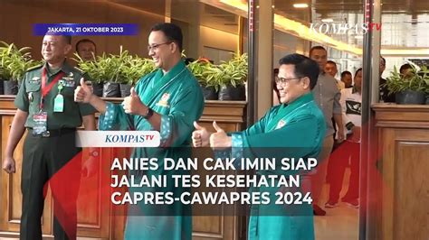 Gunakan Kimono Anies Dan Cak Imin Siap Jalani Tes Kesehatan Pilpres