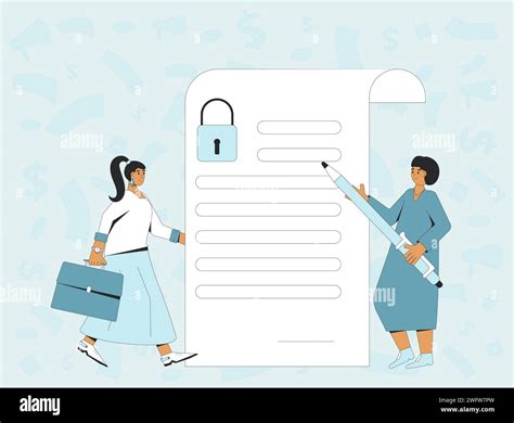 Nda Concept Non Disclosure Agreement Confidentiality Paper Vector