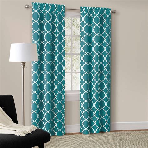 2024 Best Of Turquoise Trellis Curtains