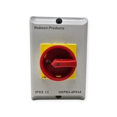 20a 4 Pole Rotary Isolator Switch Wall Mount Ip65