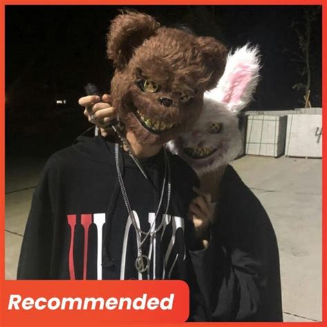 jual topeng cosplay beruang kelinci scary bloody rabit bear mengerikan