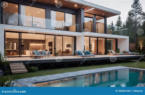 Eco Friendly House Nestled In Lush Greenery Ai Generated Stock Photo