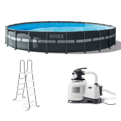 Intex 24 X 52 Ultra Xtr Frame Round Swimming Pool Set With Sand