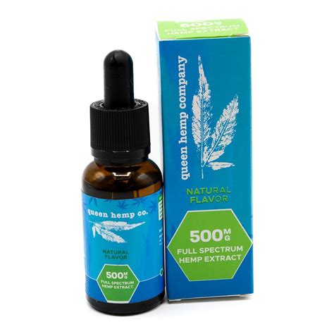 500mg Hemp Cbd Oil Extract Tincture Queen Hemp Company