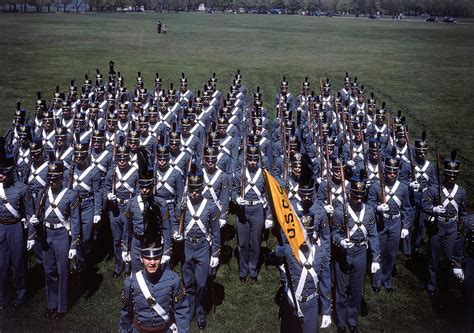 West Point Cadets In Parade Formation By Dmitri Kessel