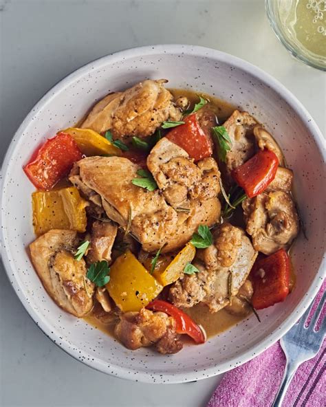 Cacciatora Southern Style Chicken Stew With Peppers Free Recipe Network