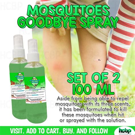 Mosquitoes Goodbye Spray Ml Set Of Mosquito Killer Repellant