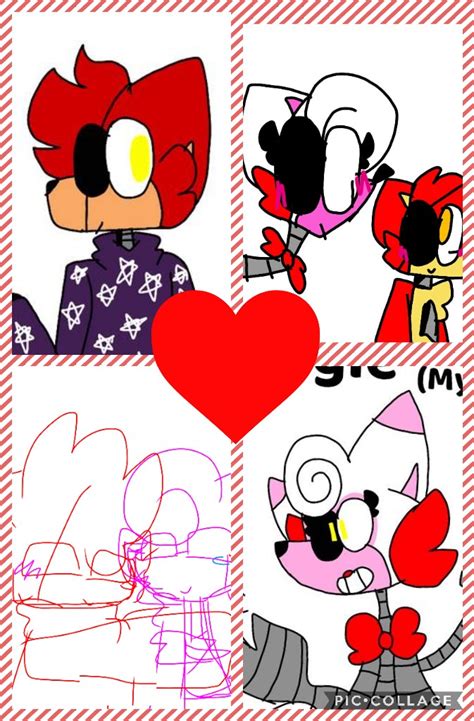 Foxy X Mangle Collage Fnaf By 2cherrysakura2 On Deviantart