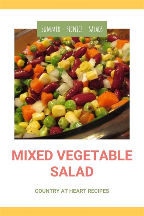 Mixed Vegetable Salad | Recipe | Vegetable salad recipes, Mixed vegetables, Vegetable salad