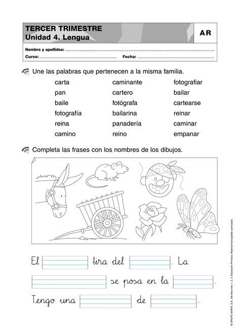 Actividades Primero De Primaria Matemáticas Lengua Conocimiento Del