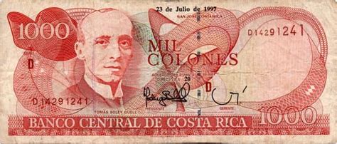 Billete 1000 Colones D Series 2005 Costa Rica Foronum