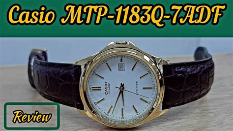 Casio MTP 1183 Golden Watch Unboxing Review Watch Repair Channel