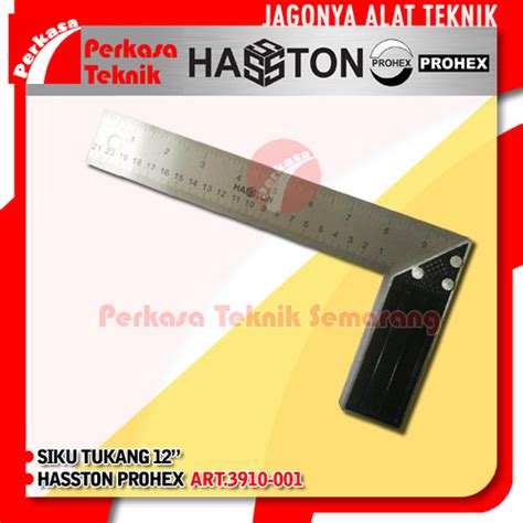 Jual Hasston Siku Meter Tukang Inch Penggaris Besi Sudut