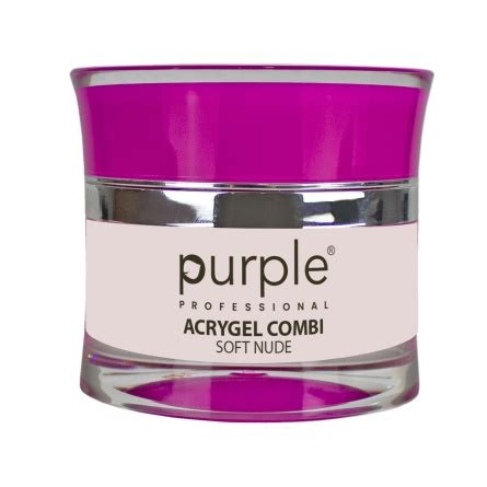 ACRYGEL En POT 50gr Soft Nude Purple Fraise Nail Shop