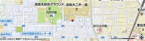 神奈川県川崎市中原区木月大町の地図 住所一覧検索｜地図マピオン