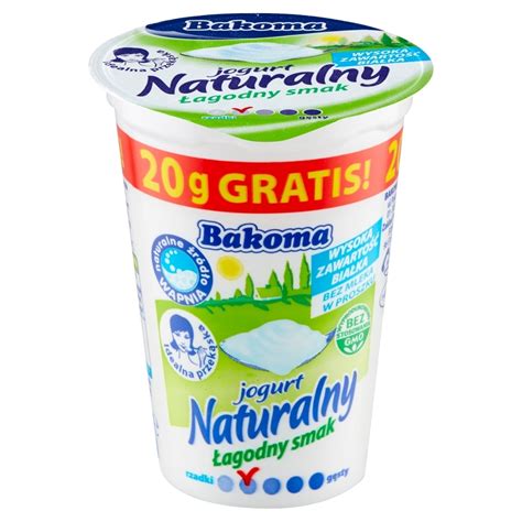 Bakoma Jogurt Naturalny Agodny Smak G Promocje I Gdzie Mo Na