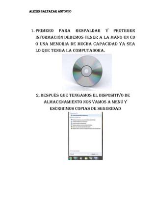 Respaldar y proteger información PDF