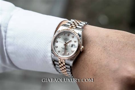 Đồng Hồ Rolex Datejust 36 116231 Mặt Số Bạc Nạm Kim Cương Gia Bảo Luxury