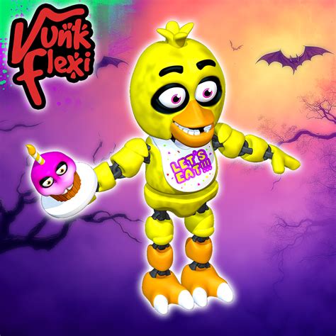 Stl File Five Nights At Freddy S Chica Multicolor Flexi Print In Place