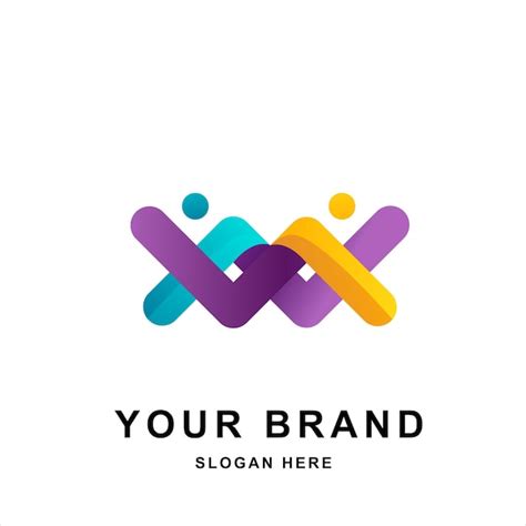 Premium Vector Abstract Logo Diversity And Togetherness Of Social People Social Team Logo