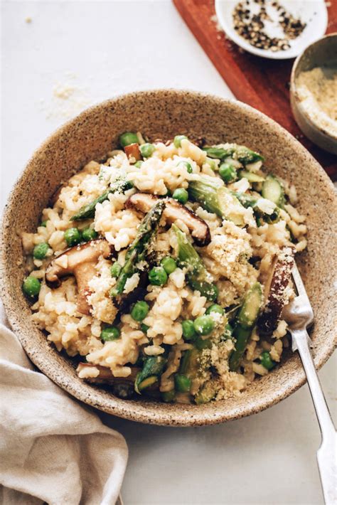 Vegan Risotto With Miso And Spring Vegetables Minimalist Baker Recipes