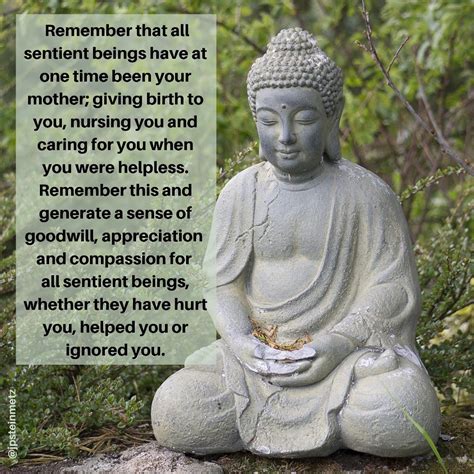 Buddha Mother Sentient Beings Sentient Inspirational Quotes Buddha