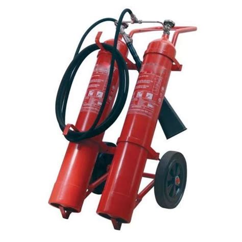 Double Cylinder 24kg Wheeled CO2 Fire Extinguisher Carbon Dioxide