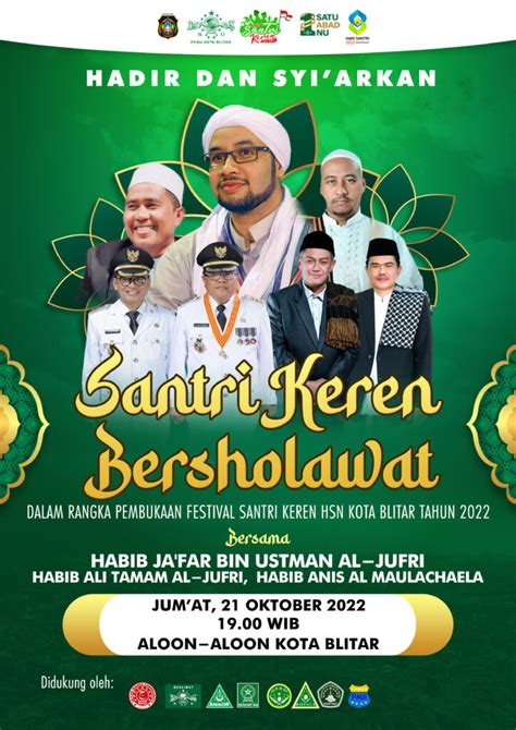 Festival Santri Keren 2022 Dalam Rangka Hari Santri Nasional Info Blitar