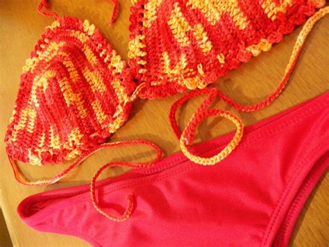 Bikini Coral Em Crochet Elo7 Produtos Especiais